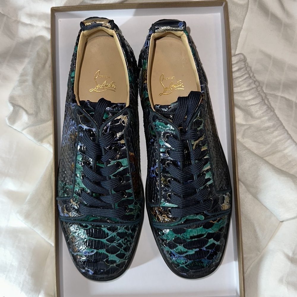 Christian Louboutin Men’s Python Multicolor Sneak… - image 5